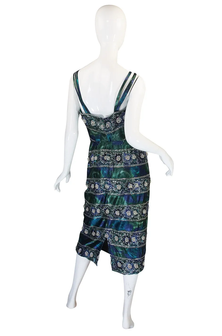 1950s Spectacular Beaded Bonwit Teller Dress