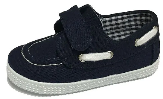 52301 Navy canvas top sider