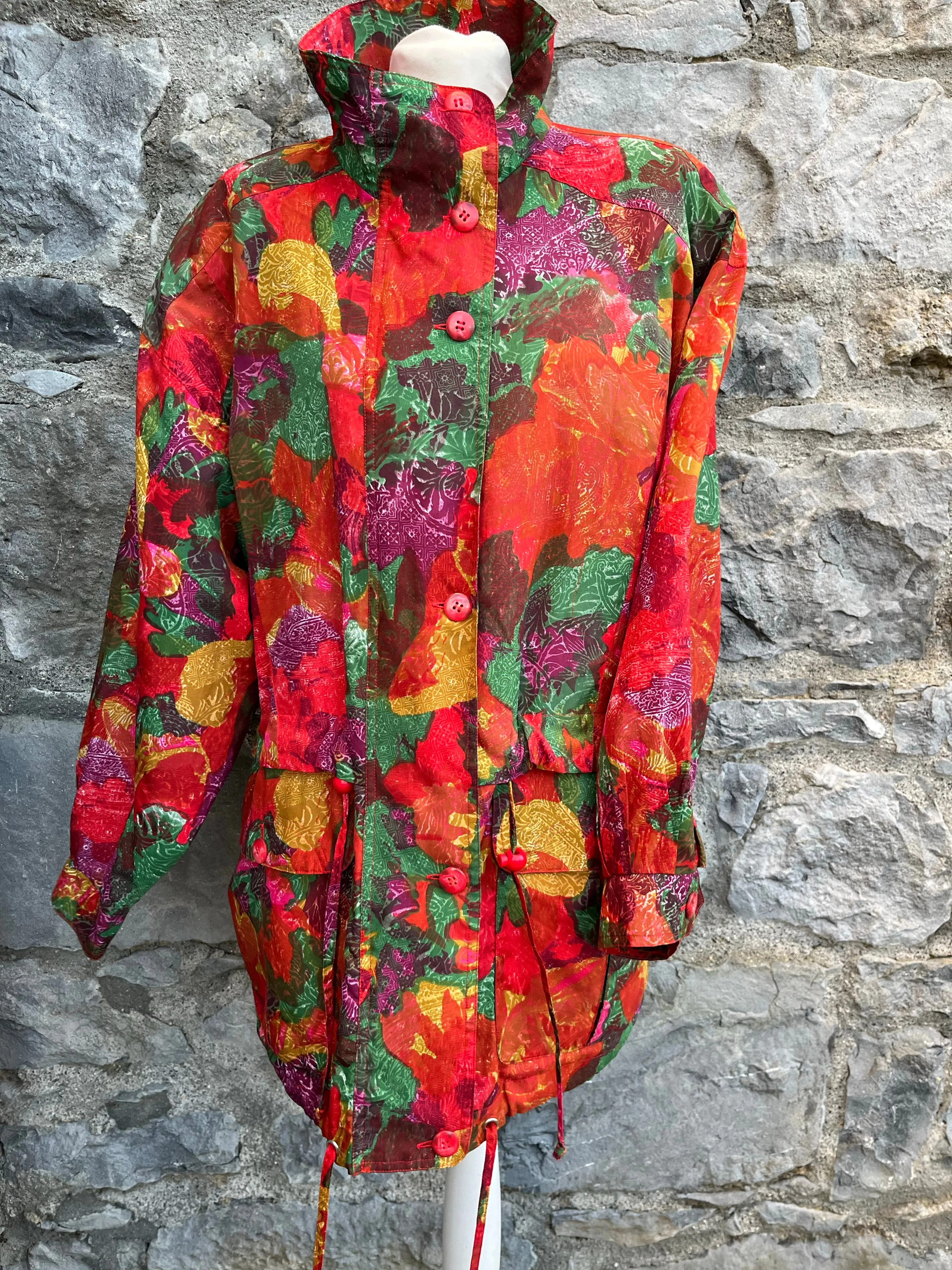 80s patchwork light jacket uk 10-14