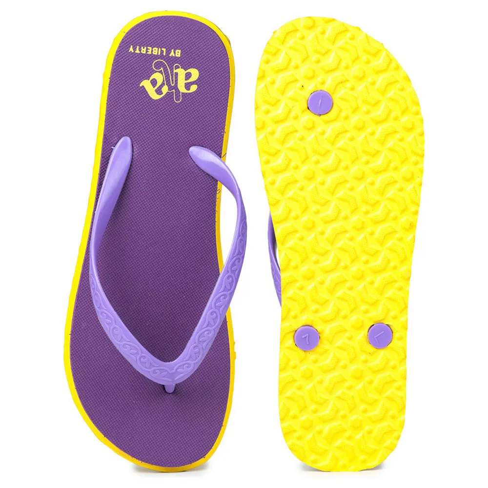 A-HA Casual Purple Flip-Flop For Women XL-HS02 By Liberty