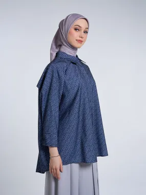 AGNIA OVERSIZED TOP NAVY