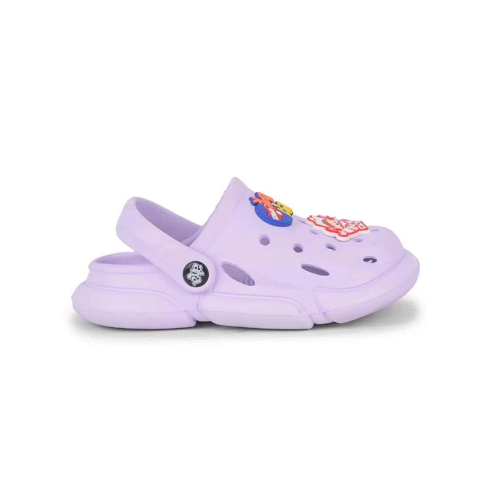 AHA Casual Purple Clogs For Kids ZQ-SH-018 By Liberty