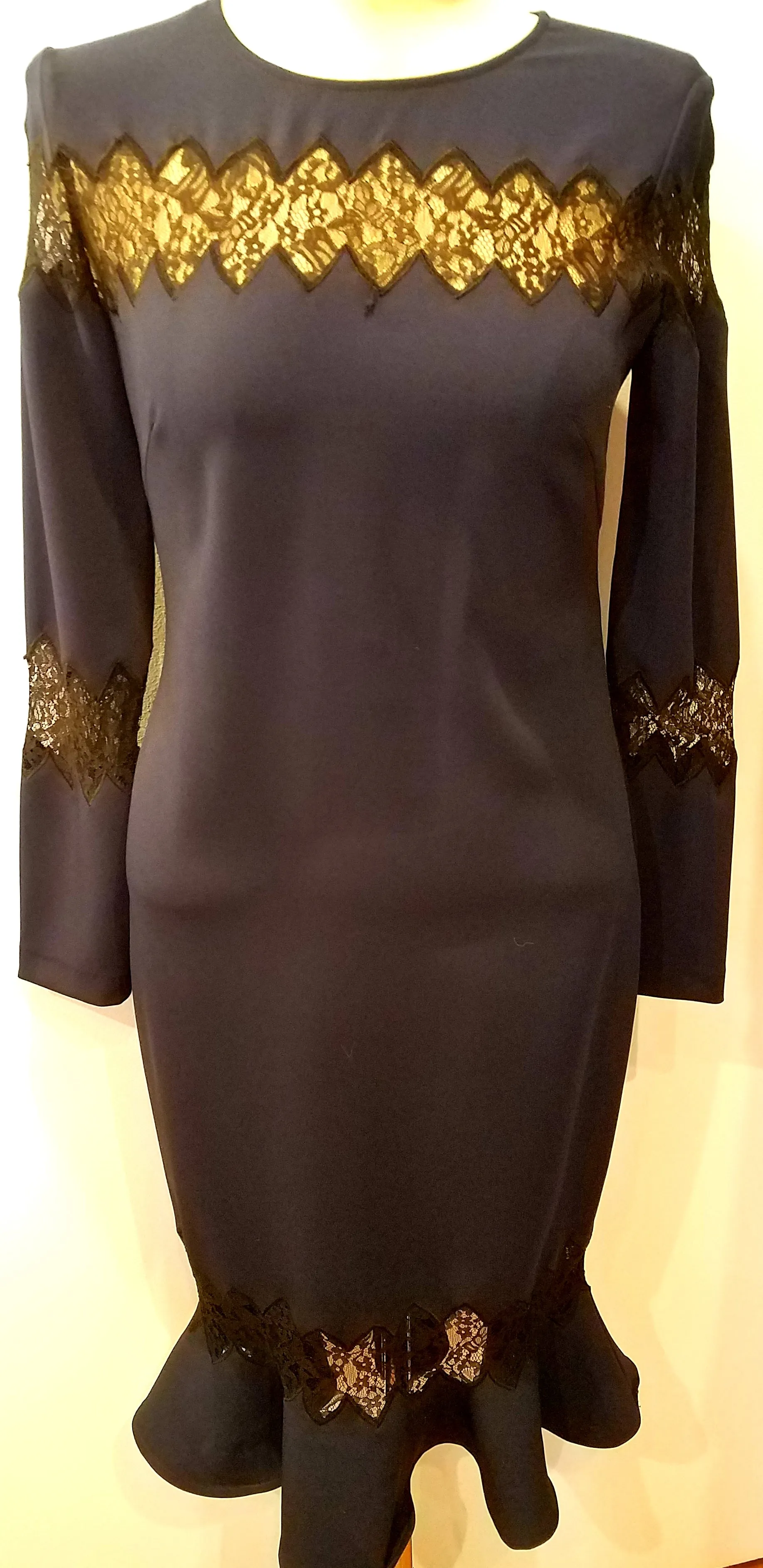 Alberto Maccali Dress Navy Size 10