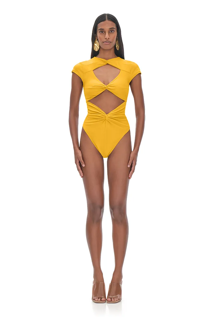 Aluna Sunshine Cut Out One Piece Swimsuit