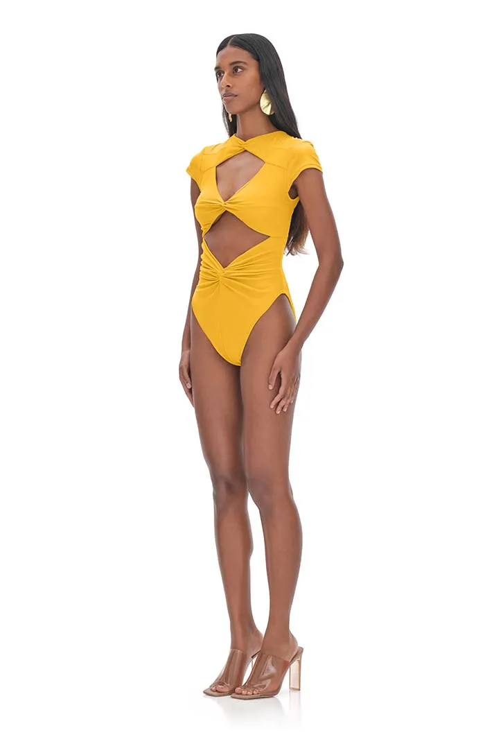 Aluna Sunshine Cut Out One Piece Swimsuit