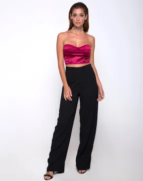 Ari Palazzo Pant in Black