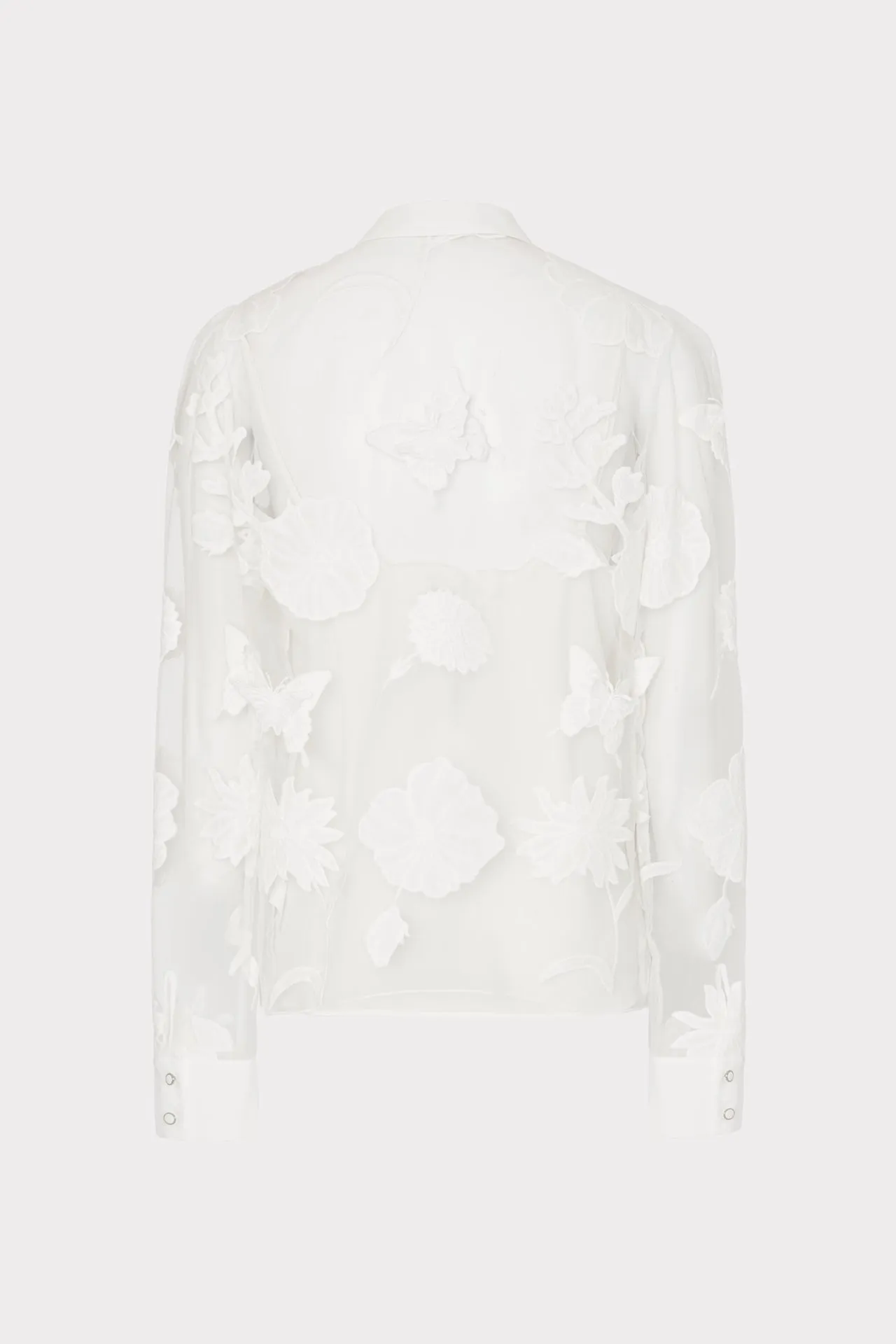 Ashley 3D Butterfly Embroidery Blouse