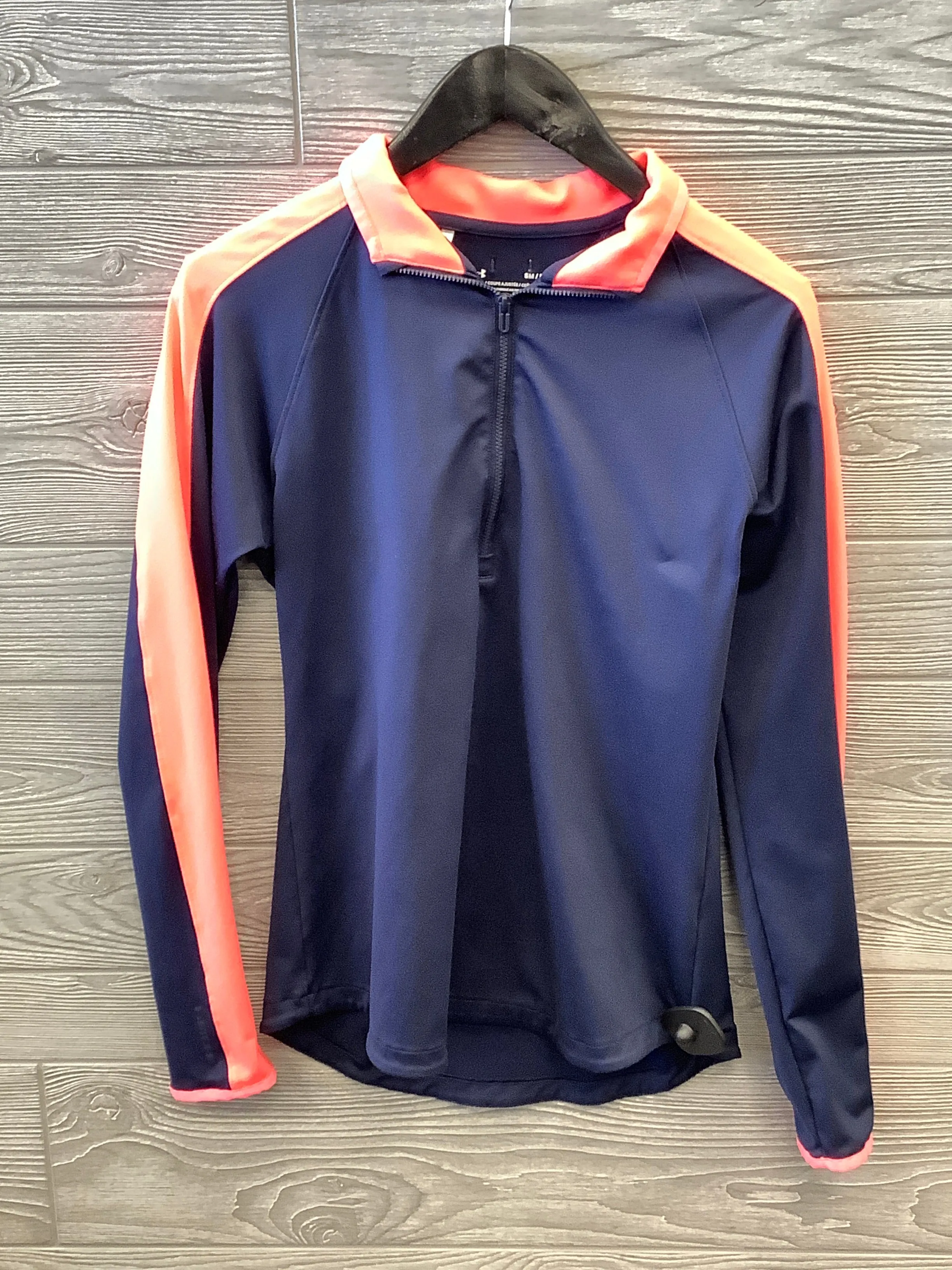 Athletic Top Long Sleeve Collar By Under Armour  Size: S