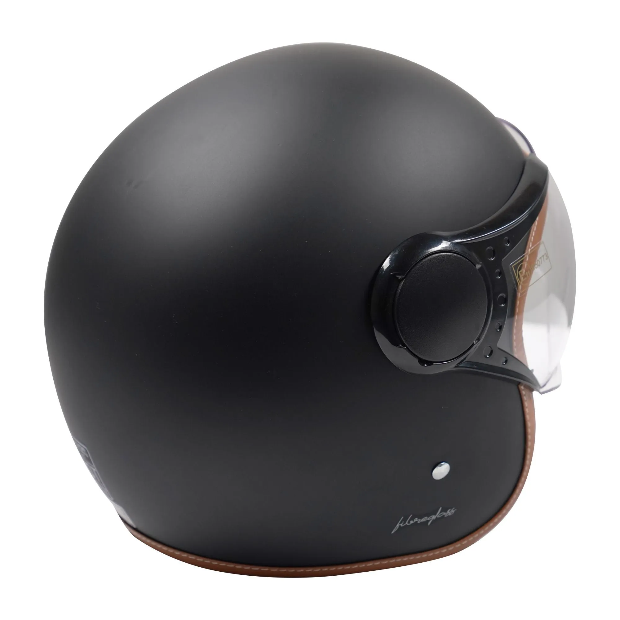 Axor Helmet Jet Composite Classic Open Face - Matt Black / Brown