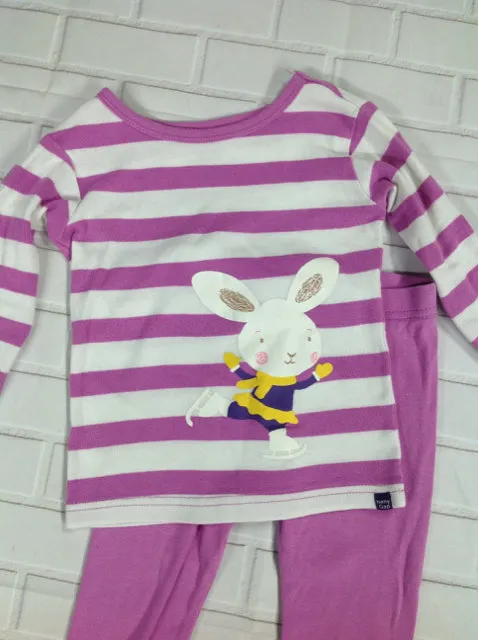 Baby Gap Purple Print Bunny Sleepwear