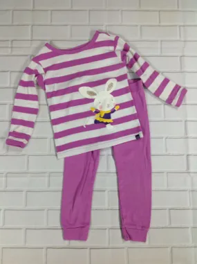 Baby Gap Purple Print Bunny Sleepwear