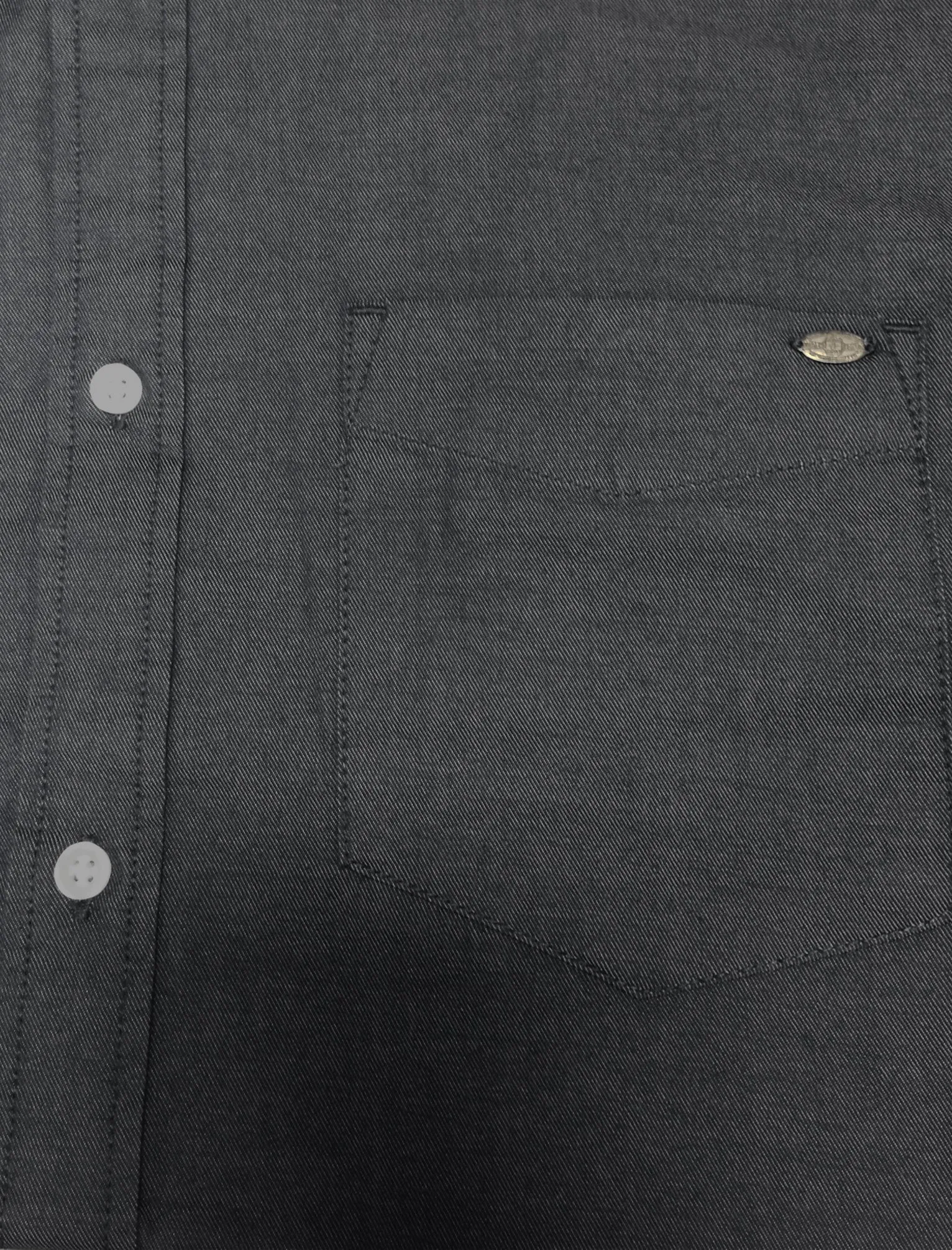 Barkley Cotton Twill Shirt in Black - Tokyo Laundry