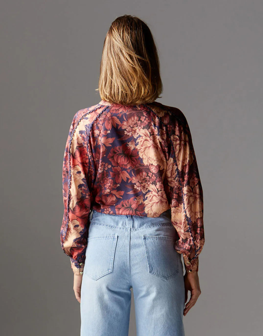 Berry Kiss Blouse - Floral