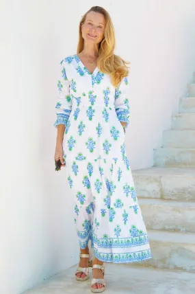 Billie Block Print Long Sleeve Dress