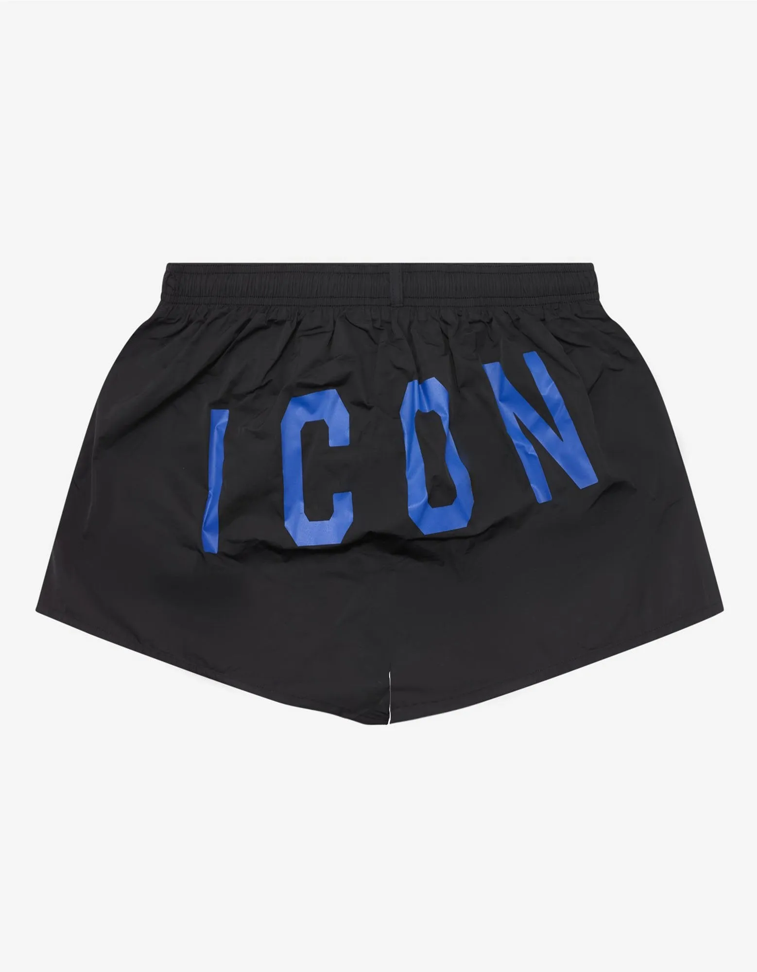 Black Icon Short-Length Swim Shorts