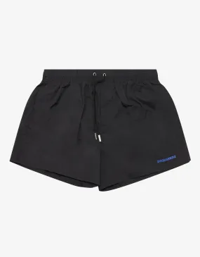 Black Icon Short-Length Swim Shorts