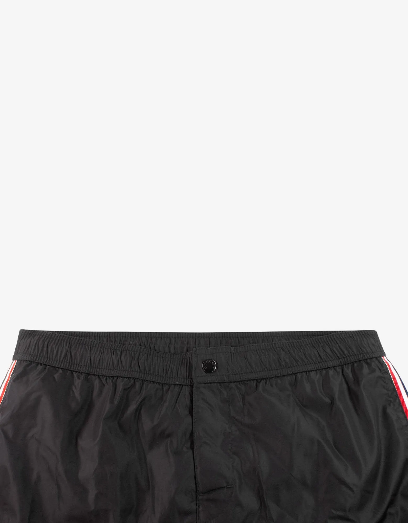 Black Tricolour Seam Swim Shorts