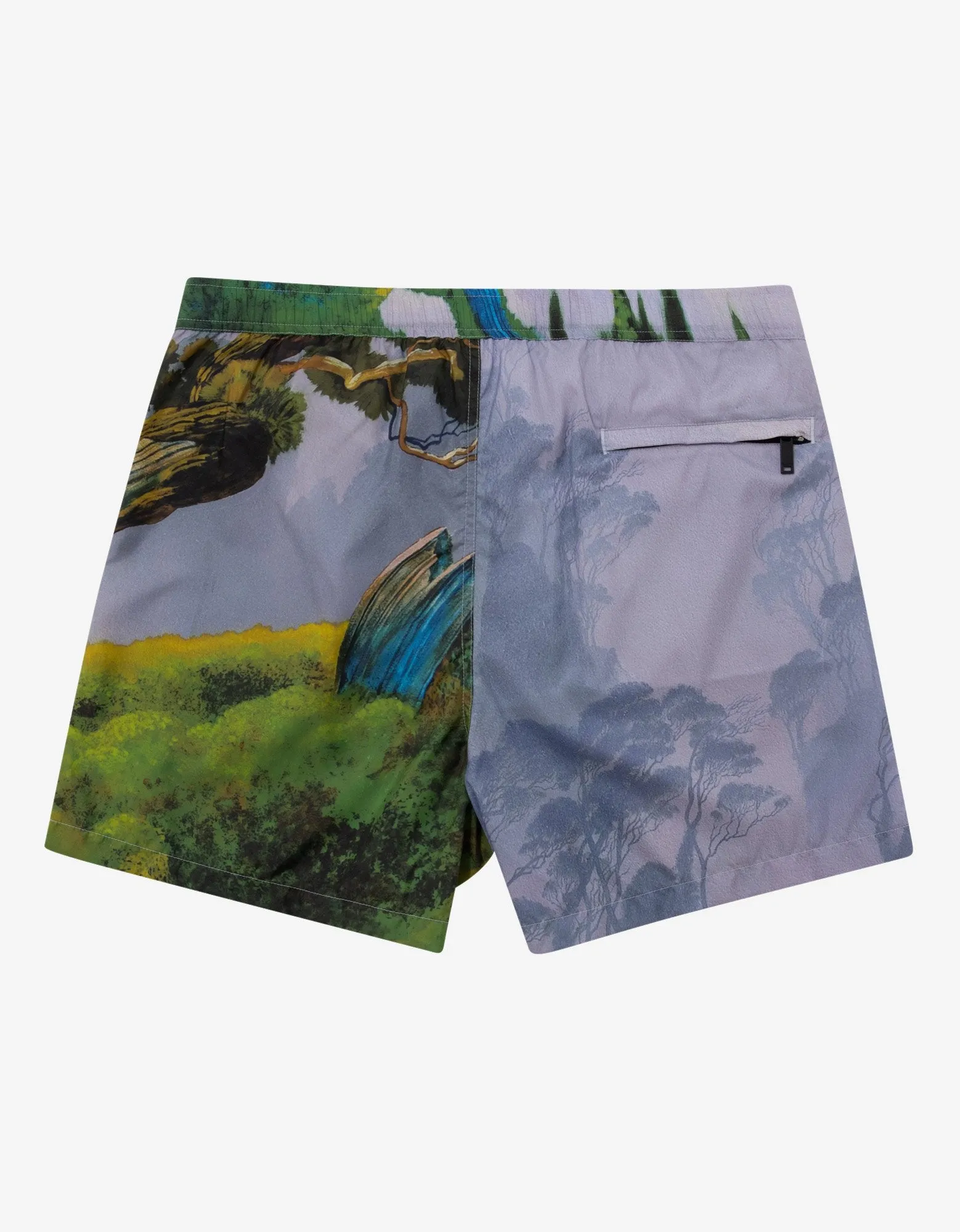 Blind Owl Print Swim Shorts