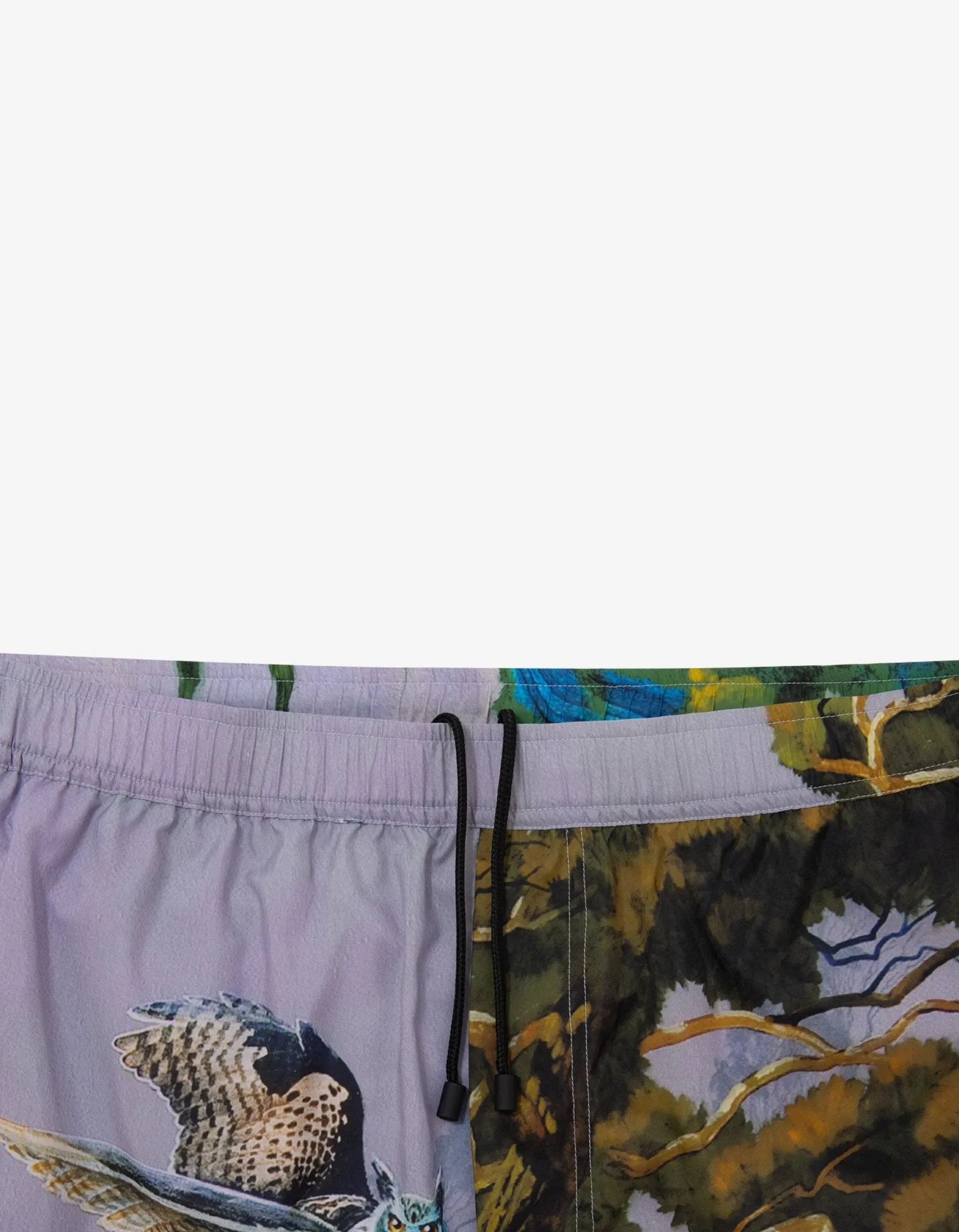 Blind Owl Print Swim Shorts