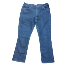 Blue Denim Jeans Flared By Loft, Size: 6