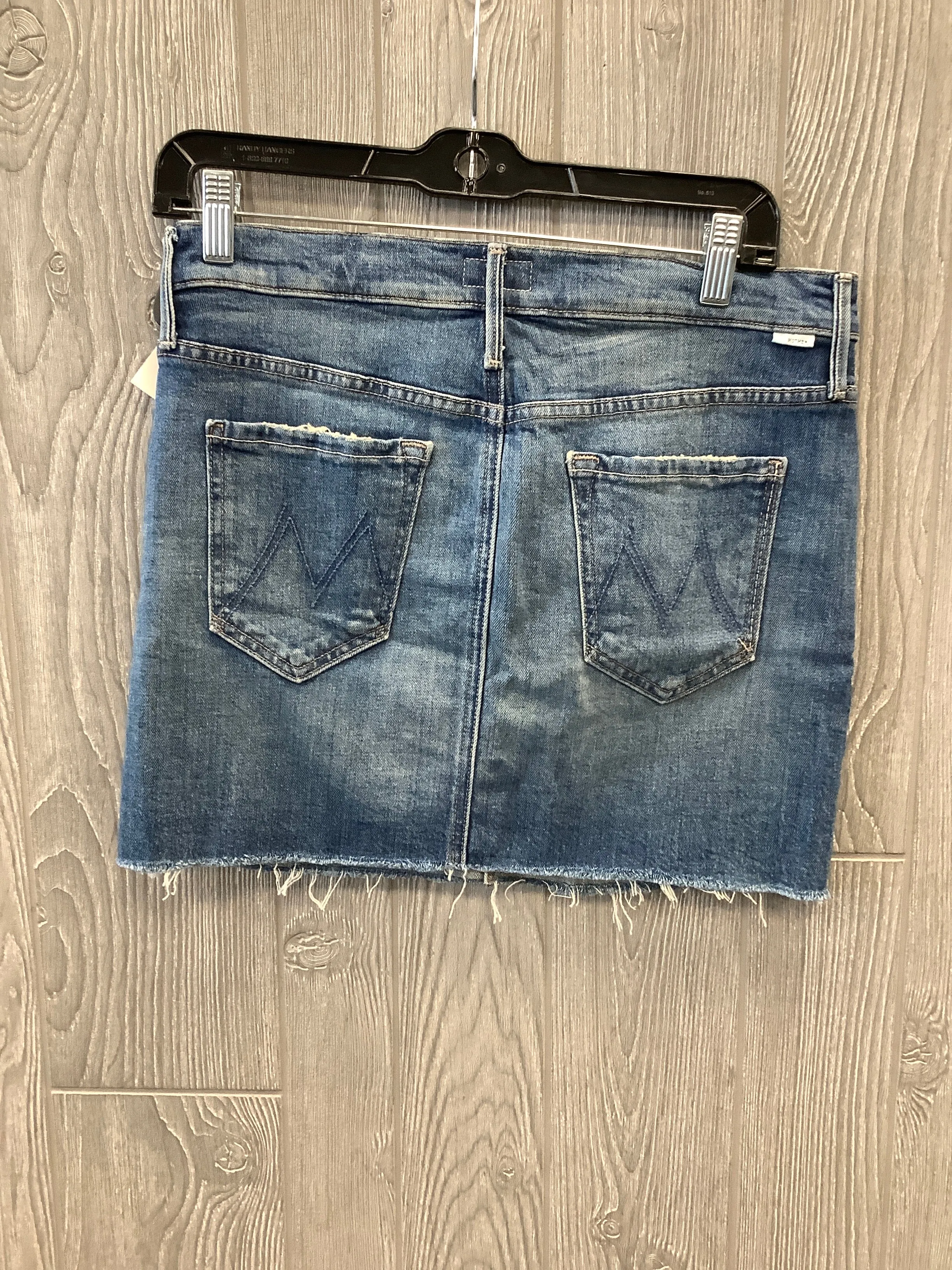 Blue Denim Skirt Midi Mother, Size 6