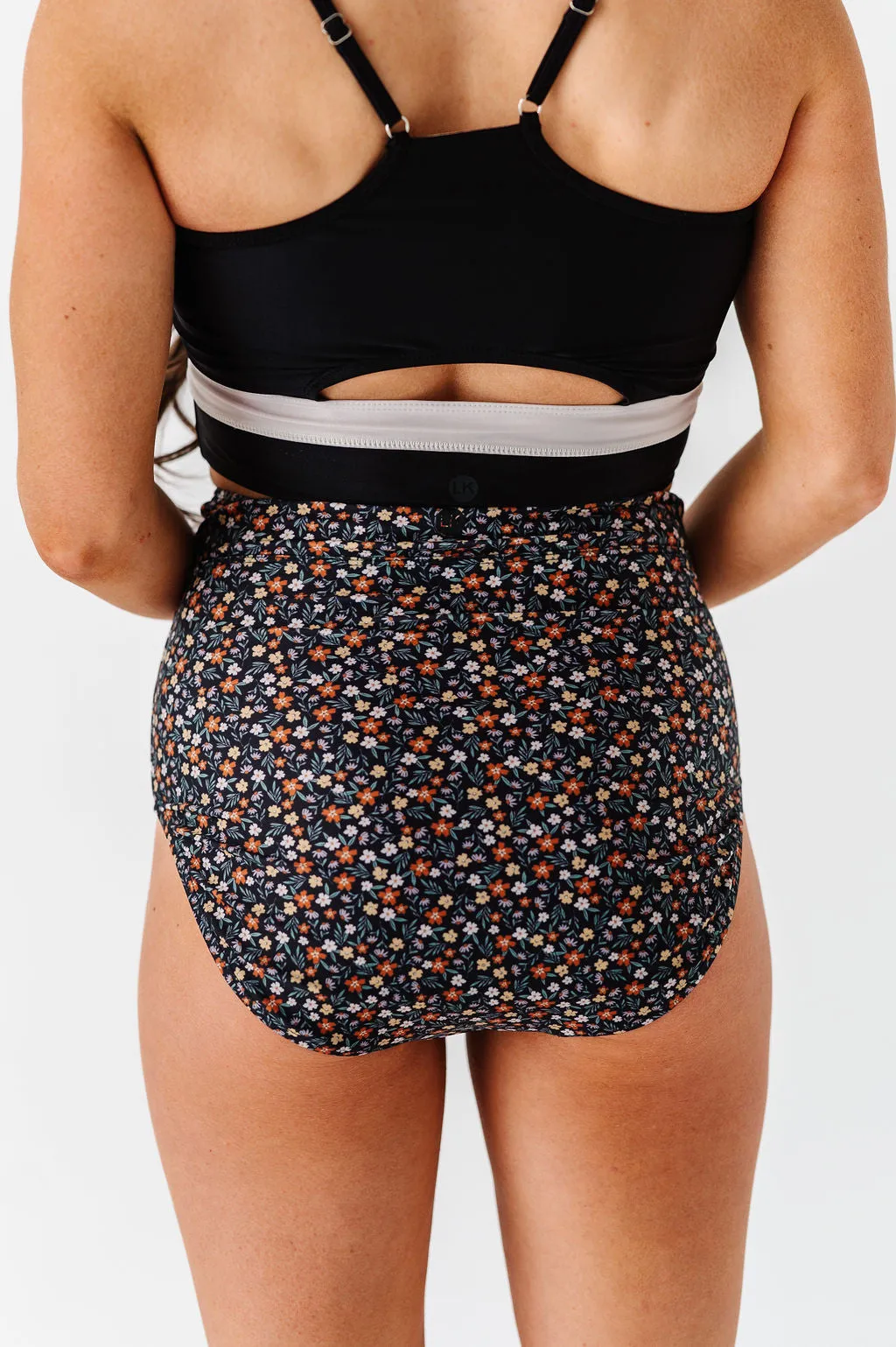 Boardwalk High Waisted Bottoms in Ditsy Daisy