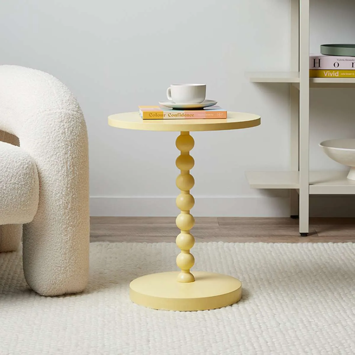 Bobbin Side Table - Yellow