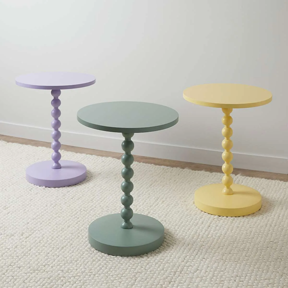 Bobbin Side Table - Yellow