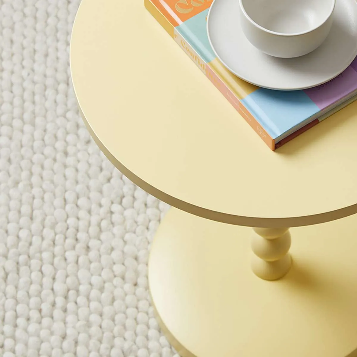 Bobbin Side Table - Yellow