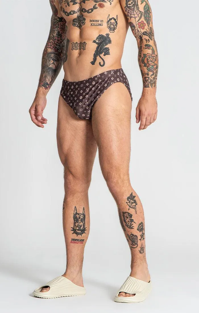 Brown ChoKo Swim briefs