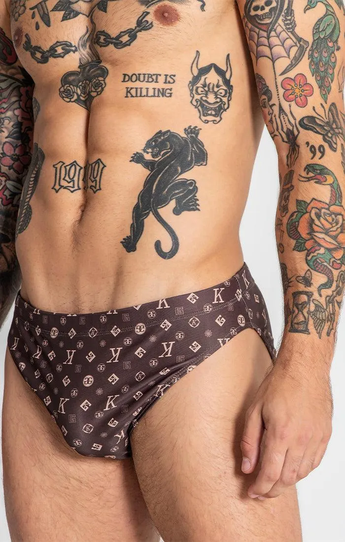 Brown ChoKo Swim briefs