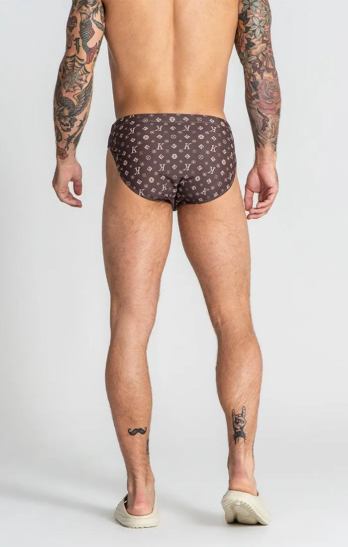 Brown ChoKo Swim briefs