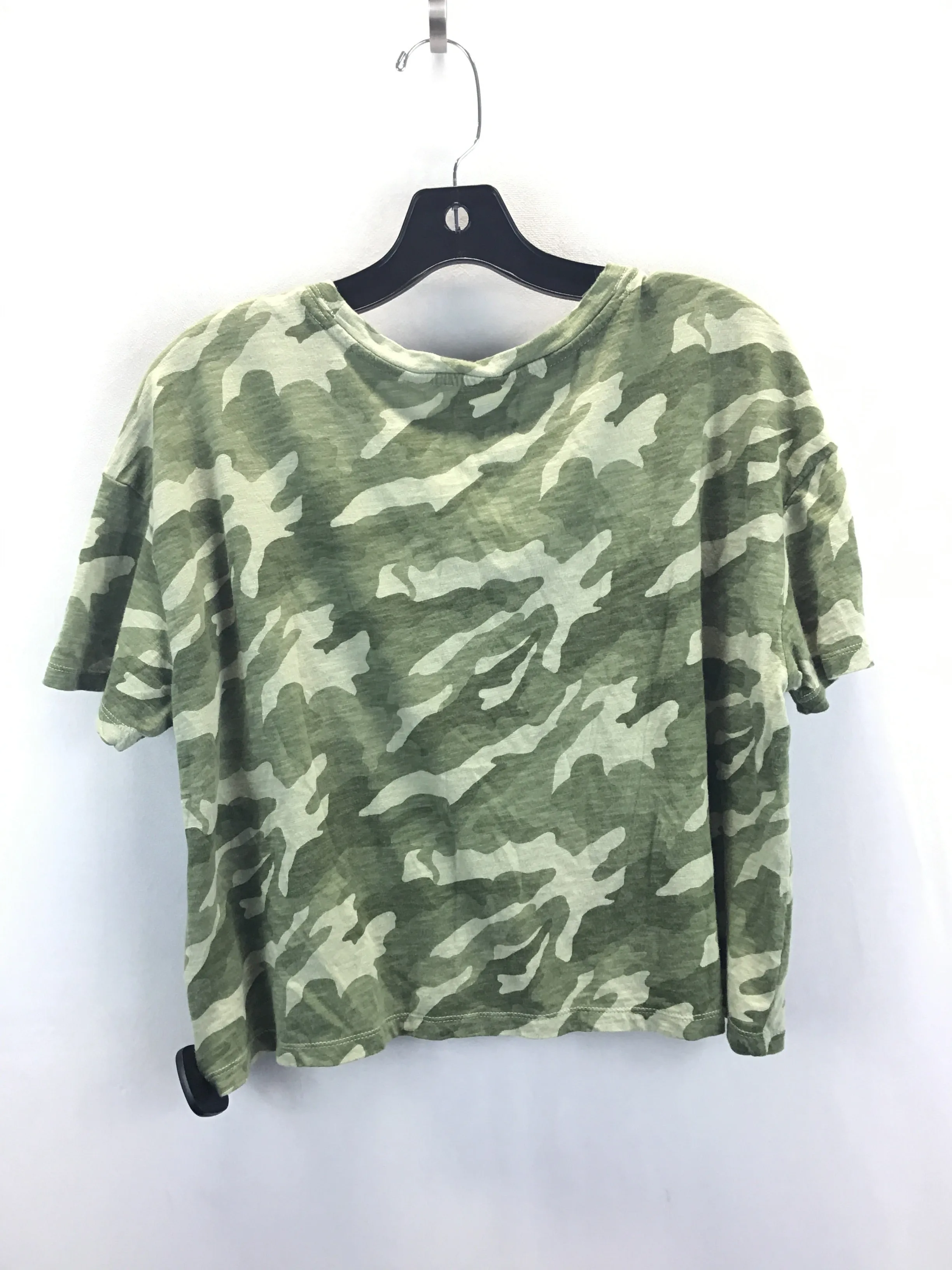 Camouflage Print Top Short Sleeve Old Navy, Size L