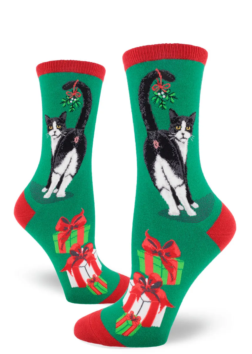 Cat Butt Christmas Women's Socks