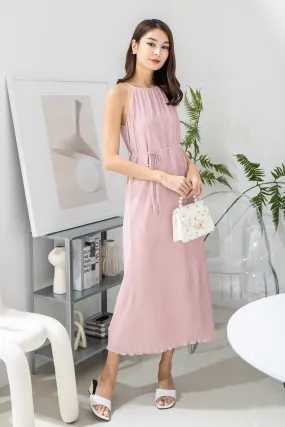 CELIA PLEATED MAXI IN PINK