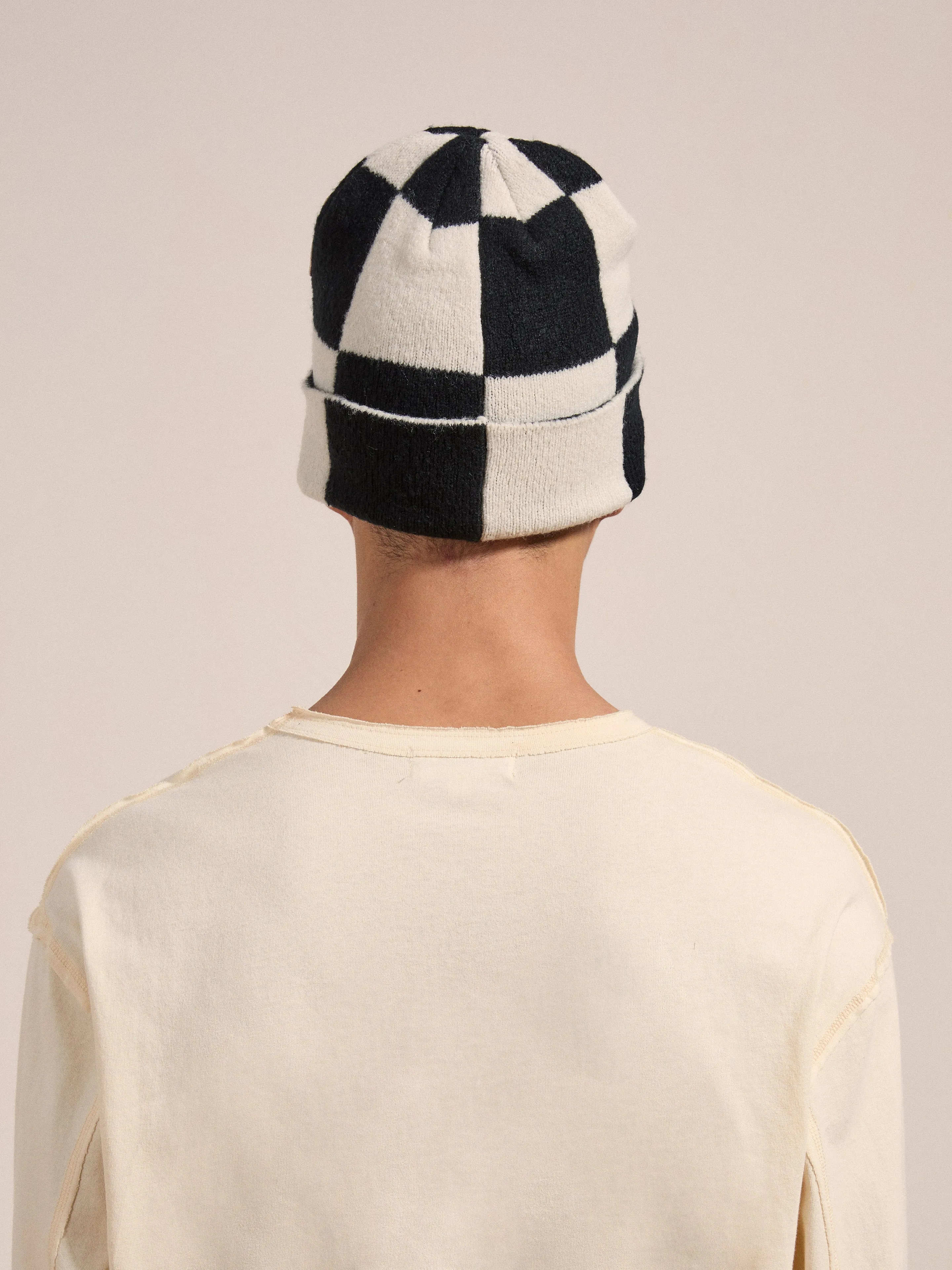 Check Multi Patch Beanie