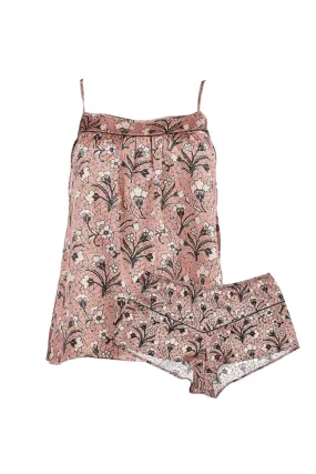 COCO SILK CAMI SET IN FLORAL PRINT - Archive