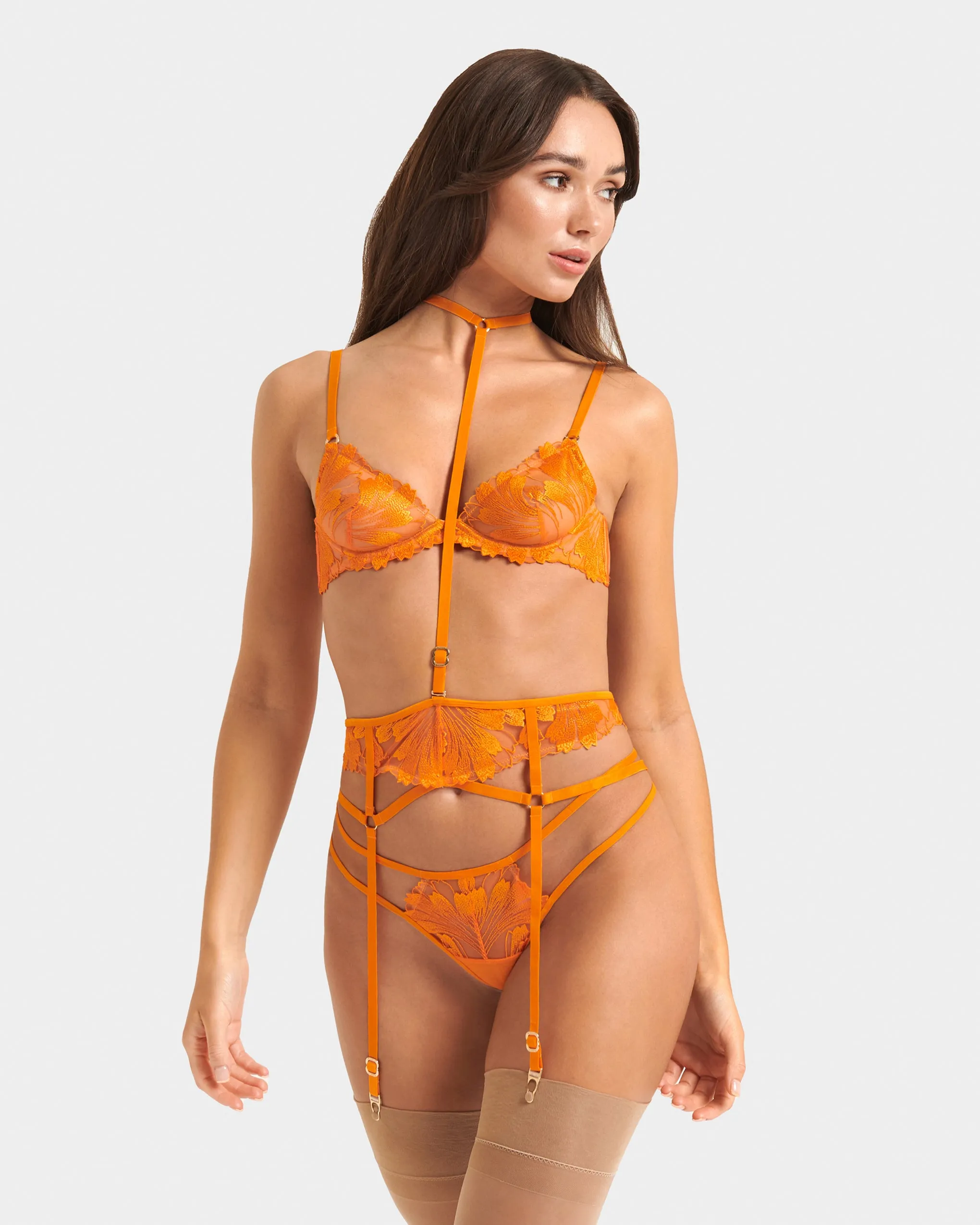 Colette Suspender Harness Orange Peel