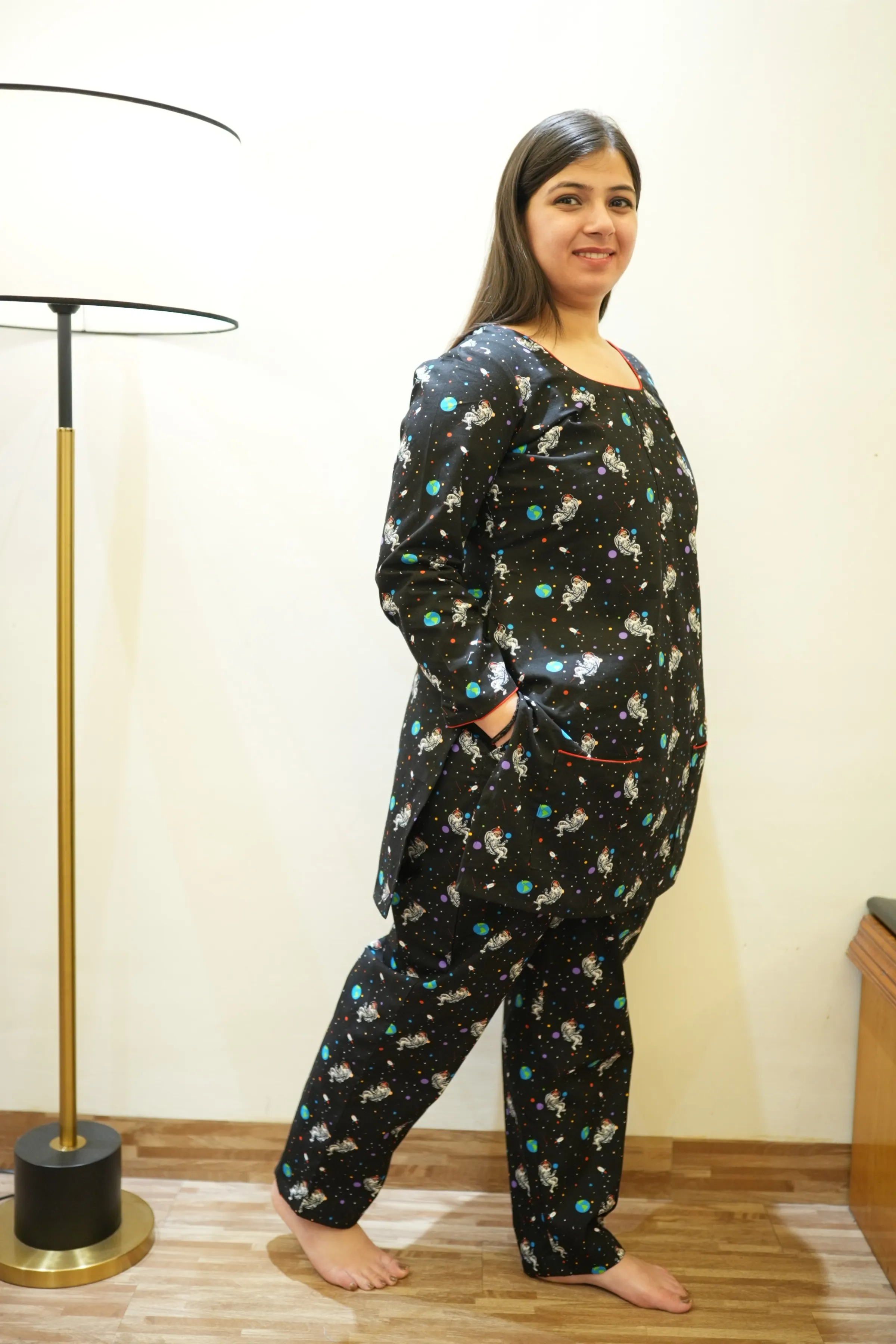 Cosmic Claus Woollen Night Suit