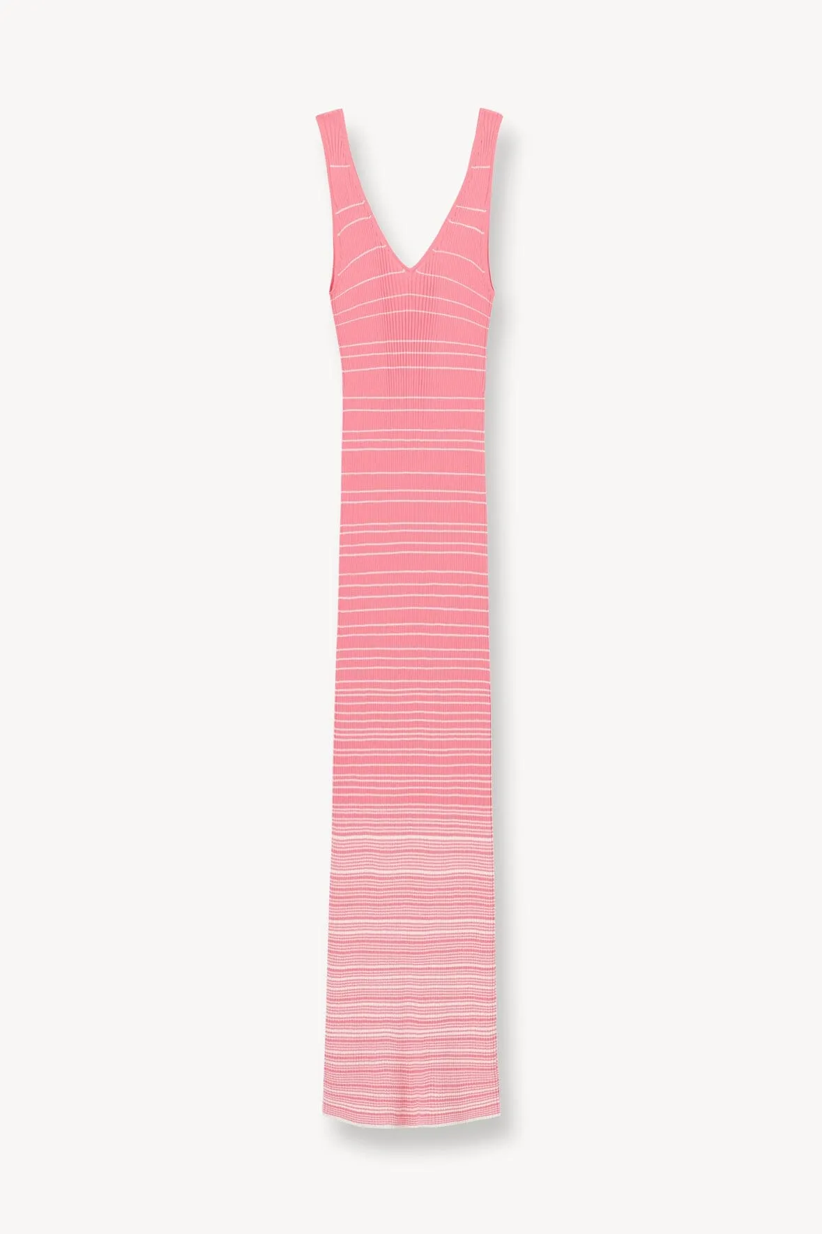 DANA DRESS | CORAL PINK WHITE