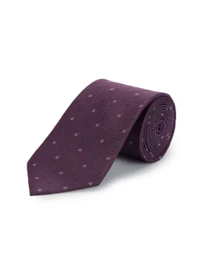 Diamond and Square Tie - Purple