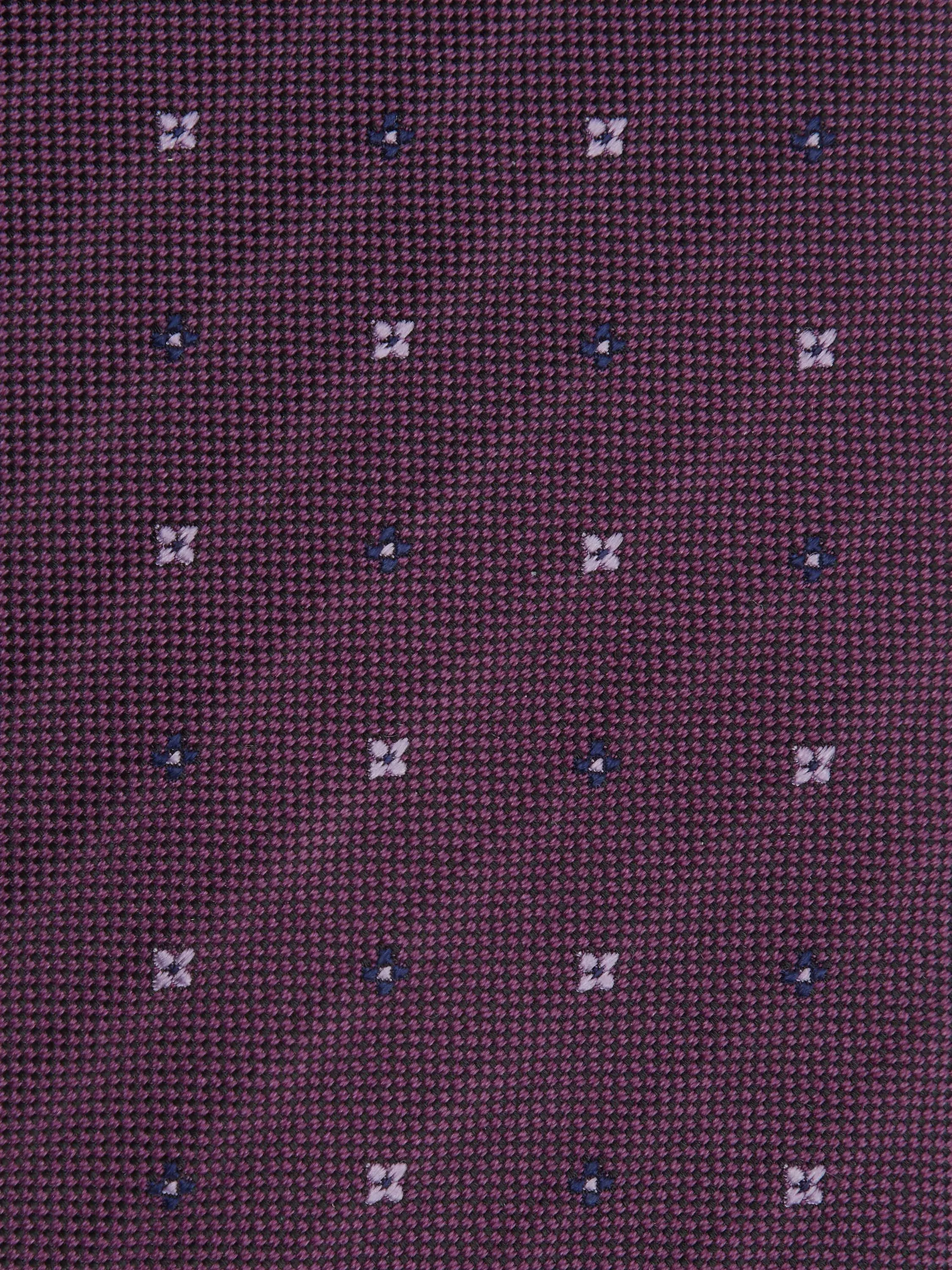 Diamond and Square Tie - Purple