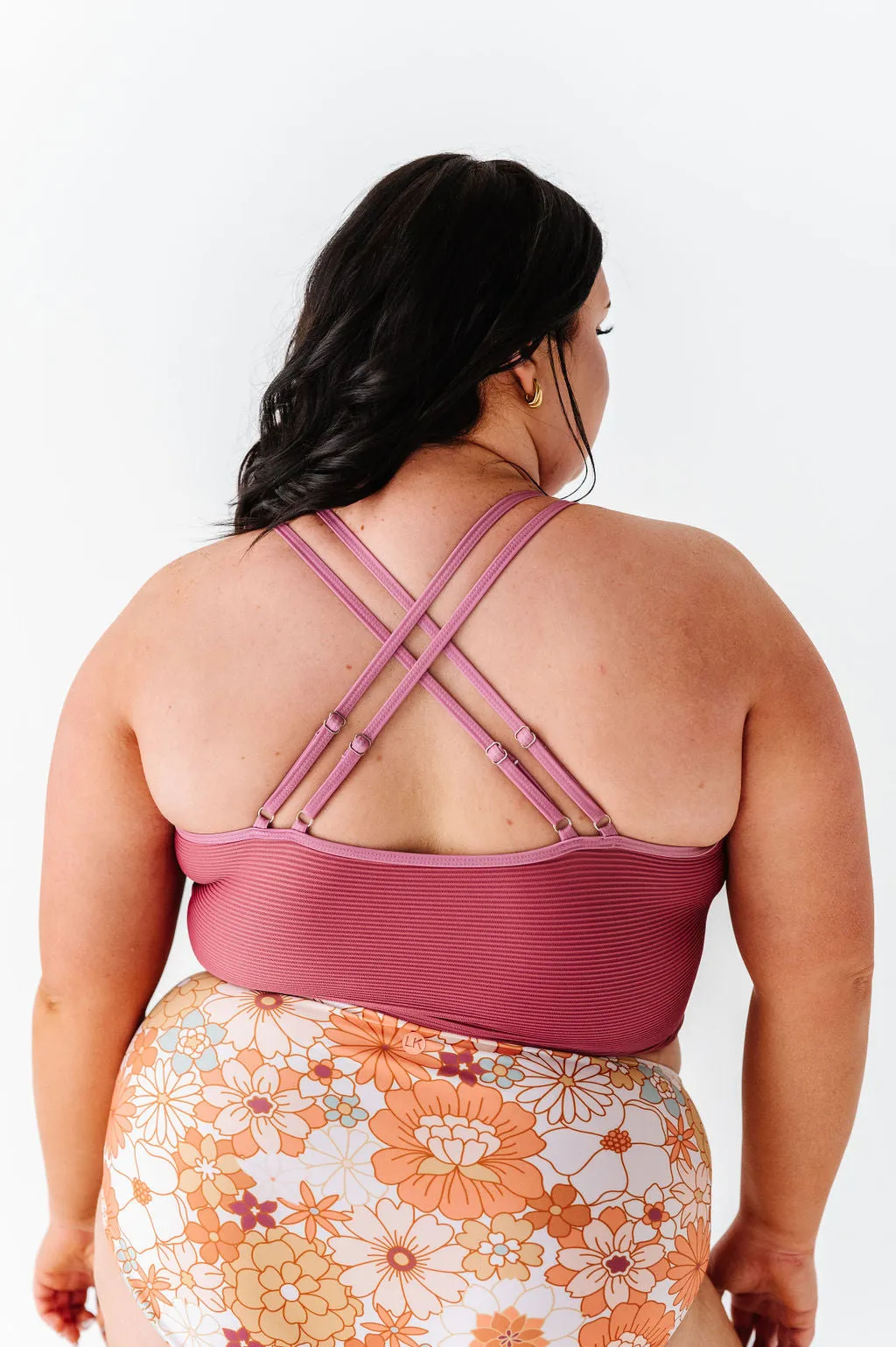 Double Strap Top in Dark Mauve