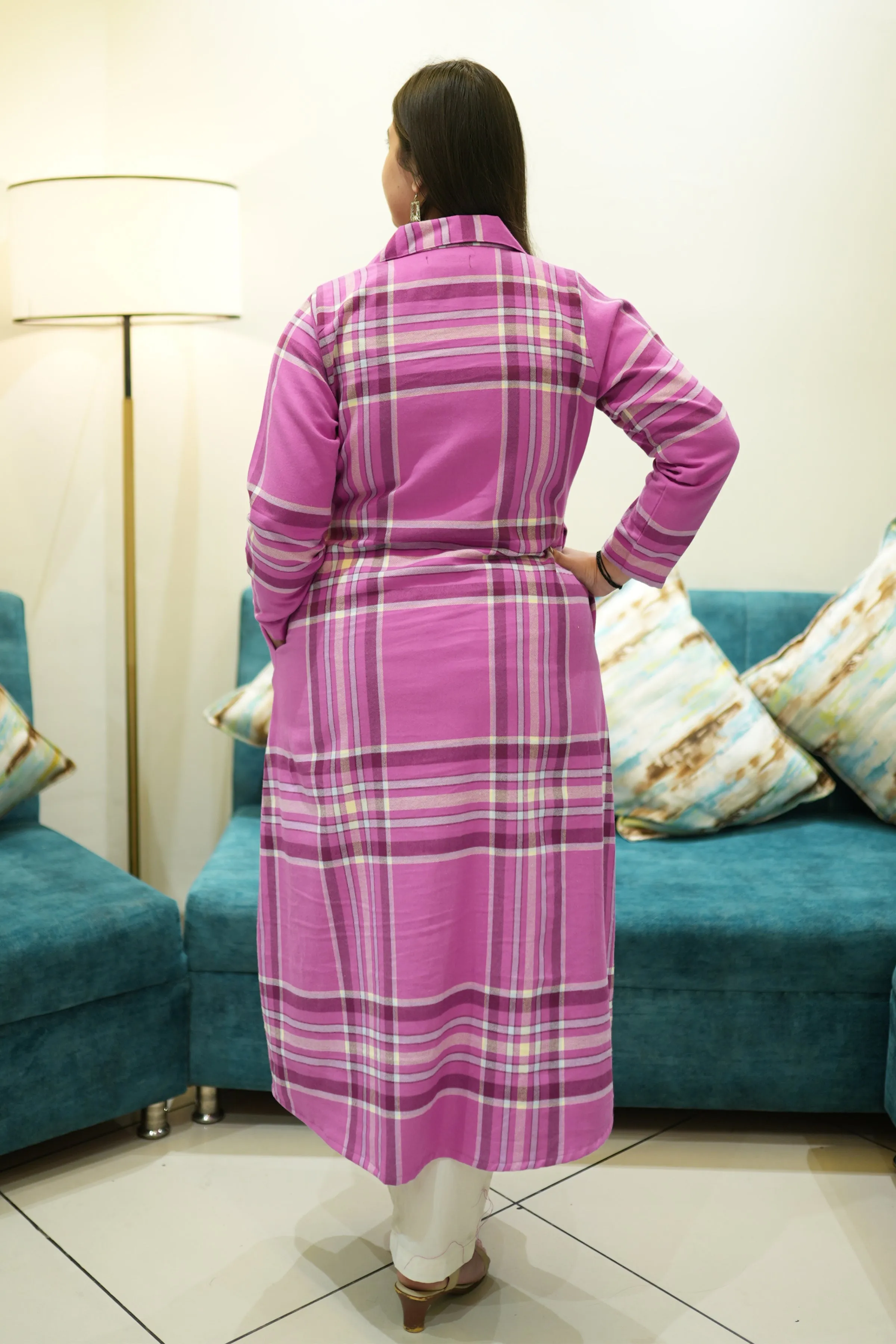 Dreamy Drapes Woollen Kurta Set