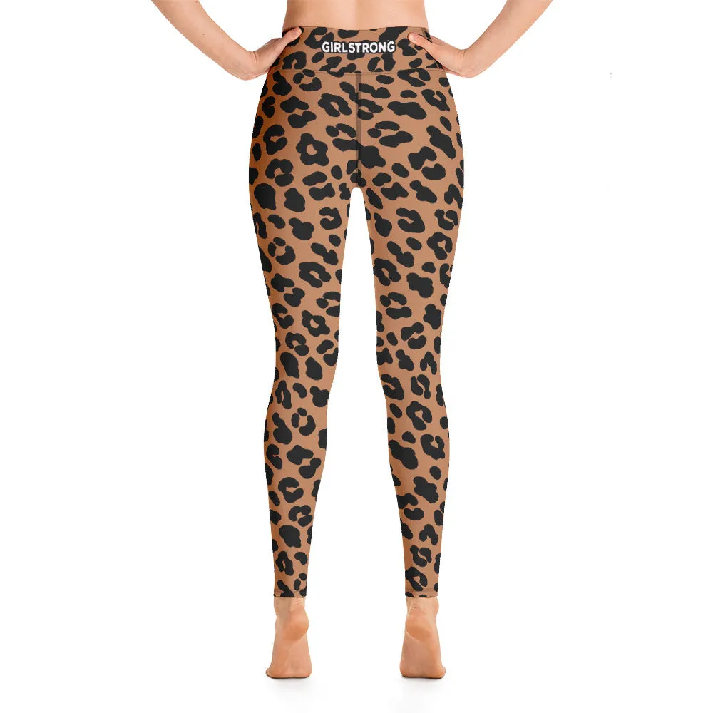 ELEVATED ESSENTIALS, BOOTY BOOSTING HIGH WAISTBAND LEGGING LEOPARD