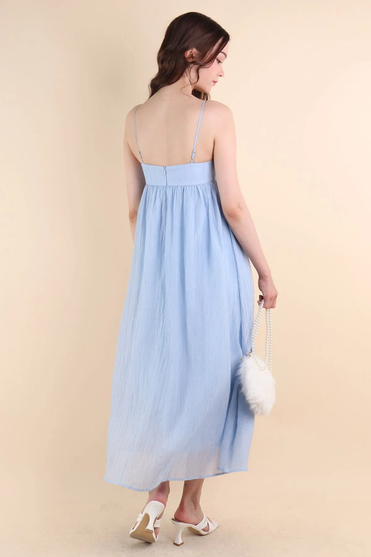 EMERSON CREPE MAXI IN SKY