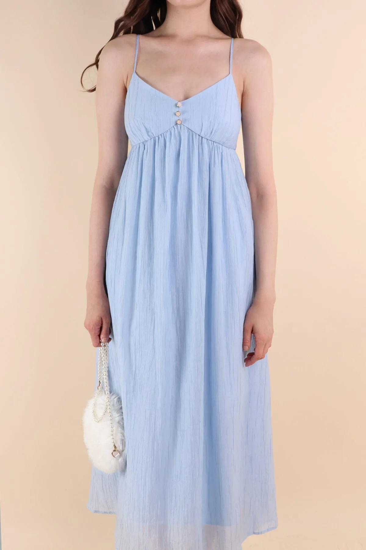 EMERSON CREPE MAXI IN SKY