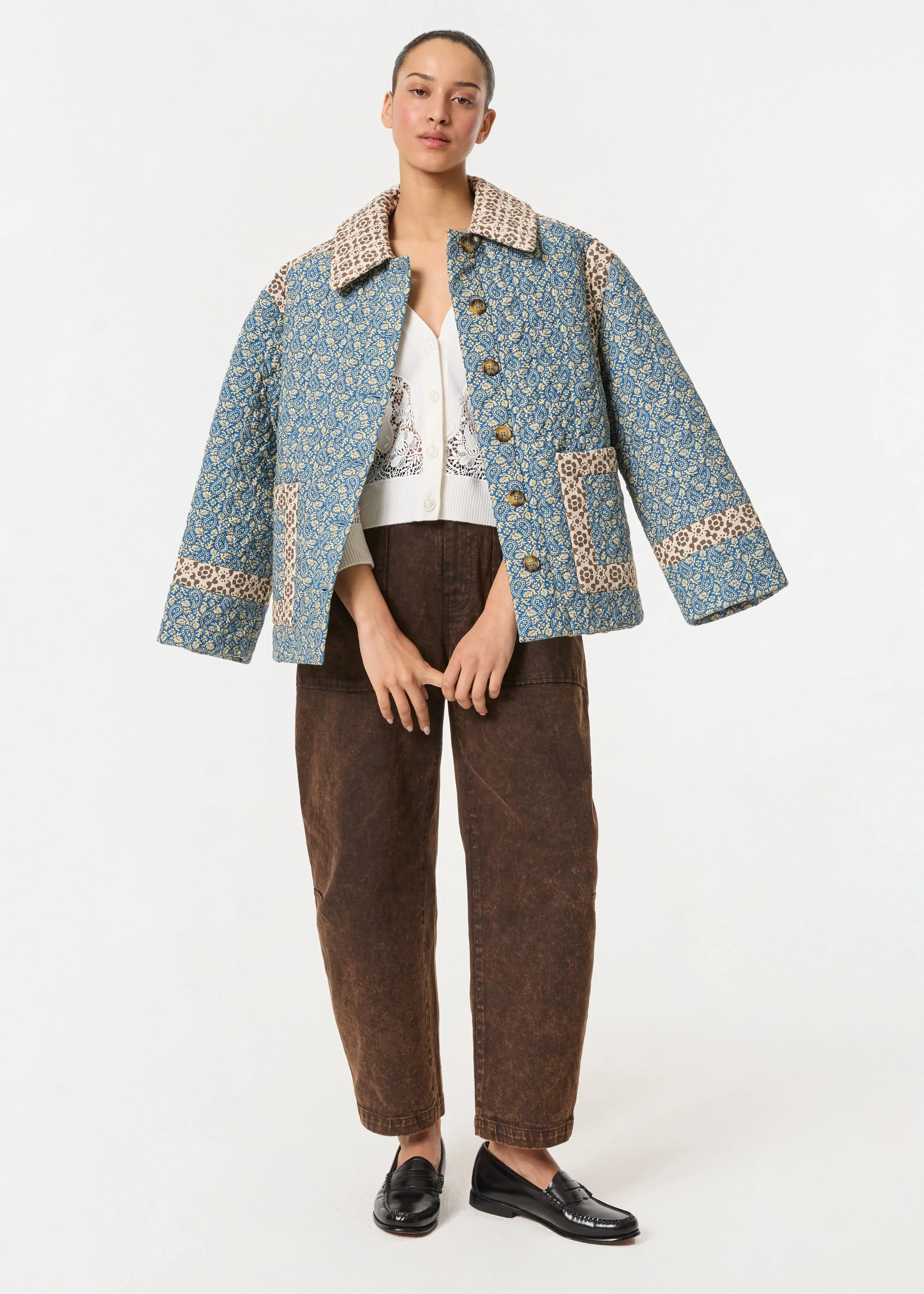 Emil Jacket | Blue Paisley Garden