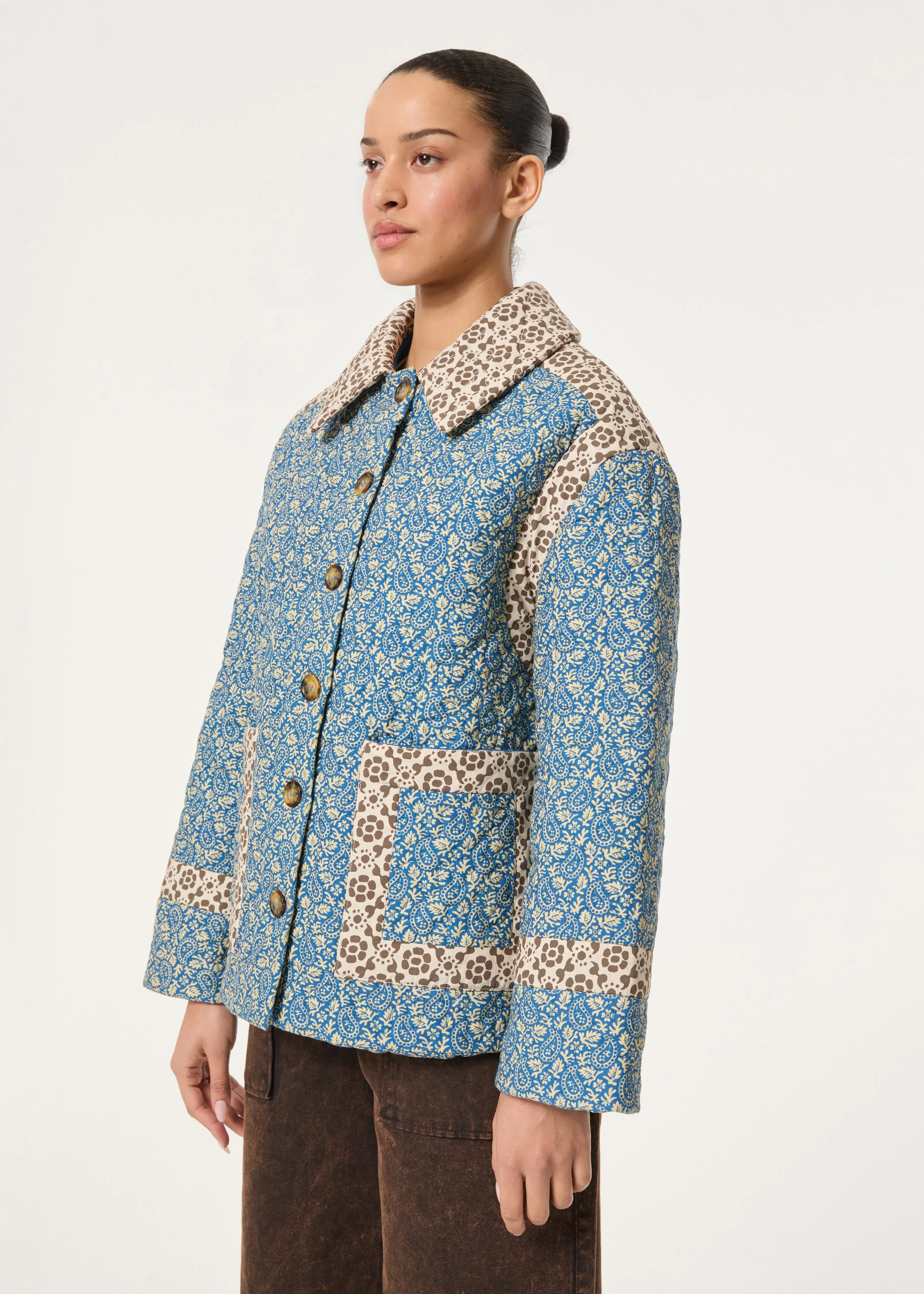 Emil Jacket | Blue Paisley Garden