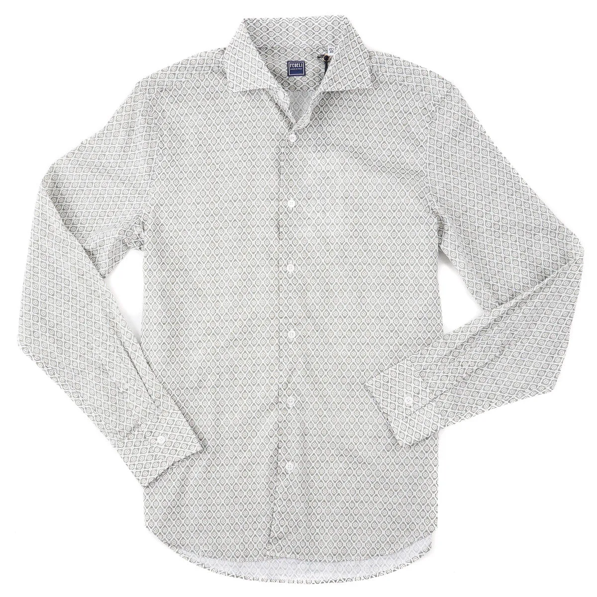 Fedeli Lightweight Printed Cotton Shirt